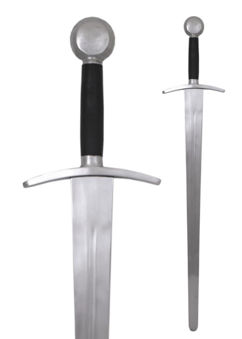 Épée médiévale longue de GN modèle Sévérien, finition acier ⚔️