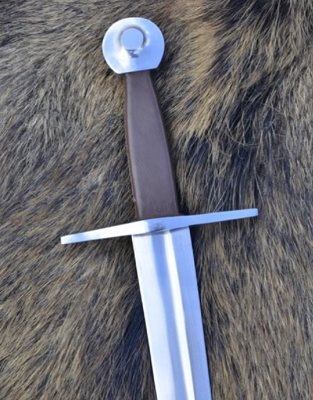 Épée médiévale longue de GN modèle Sévérien, finition acier ⚔️