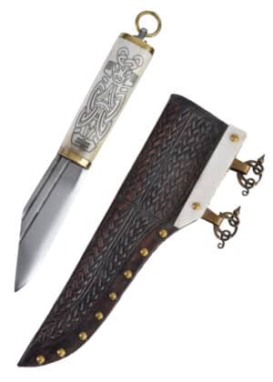 Petit seax motifs vikings style Borre