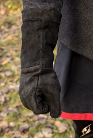 Gants en cuir noir Epic Armoury